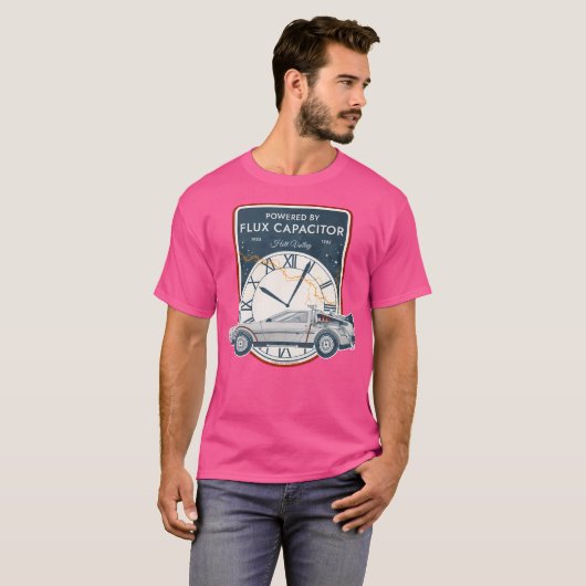 angetrieben durch Flux Capacitor. Hill Valley 1955 T-Shirt (Vorne ganz)
