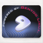 ANGETRIEBEN DURCH Gentoo Linux Mousepad (Vorne)