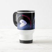 ANGETRIEBEN DURCH Gentoo Linux Reisebecher (Vorderseite Links)