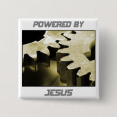 Angetrieben durch Jesus Button (Vorderseite)