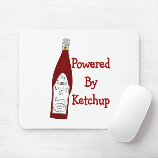 Angetrieben durch Ketschup Mousepad (Mit Mouse)