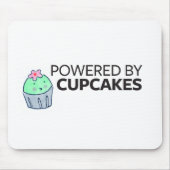 Angetrieben durch kleine Kuchen Mousepad (Vorne)