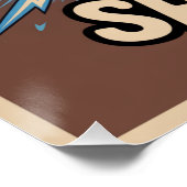 Angetrieben Durch Koffein Und Reinem Willen Poster (Ecke)