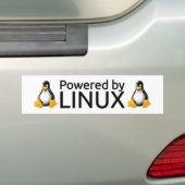 Angetrieben durch Linux Autoaufkleber (Auf Auto)