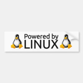 Angetrieben durch Linux Autoaufkleber