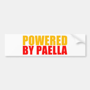 Angetrieben durch Paella Autoaufkleber