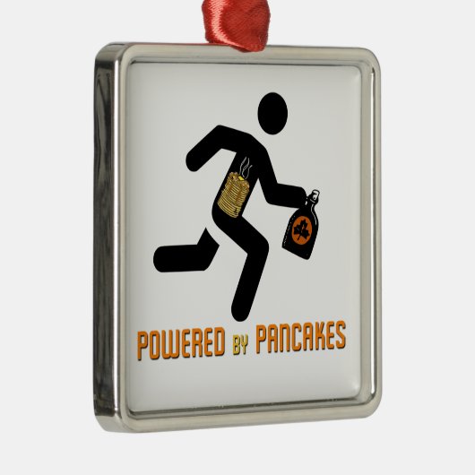 Angetrieben durch Pfannkuchen Silbernes Ornament (Rechts)