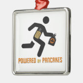 Angetrieben durch Pfannkuchen Silbernes Ornament (Links)