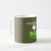 Angetrieben durch Pflanzen-Kaffee-Tasse Kaffeetasse (Vorderseite Links)