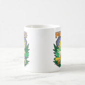 Angetrieben durch Pflanzen Kaffeetasse (Mittel)