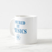 Angetrieben durch Physik Kaffeetasse (Vorderseite Links)