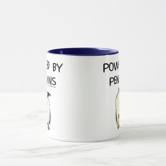 Angetrieben durch Pinguine Tasse (Zentrum)