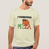 Angetrieben durch Pizza T-Shirt (Vorderseite)
