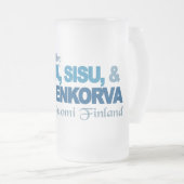 Angetrieben durch Sauna-, Sisu- u. Kossu-Tasse Mattglas Bierglas (VorderseiteRechts)