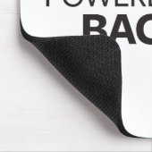 Angetrieben durch Speck Mousepad (Ecke)