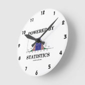 Angetrieben durch Statistiken (Bell-Kurven-Spaß) Runde Wanduhr (Winkel)