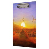 Angetrieben durch Wind Klemmbrett (Links)
