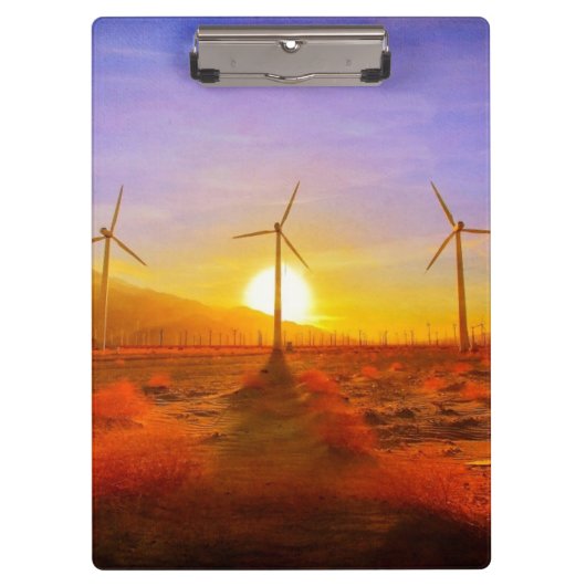 Angetrieben durch Wind Klemmbrett (Vorderseite)