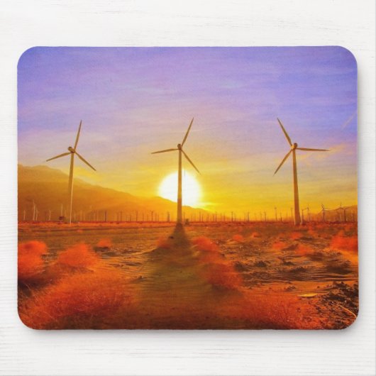 Angetrieben durch Wind Mousepad (Vorne)