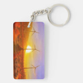 Angetrieben durch Wind Schlüsselanhänger (Rückseite)