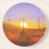 Angetrieben durch Wind Untersetzer (Vorne)