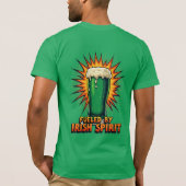 Angetrieben vom irischen Geist T-Shirt (Rückseite)