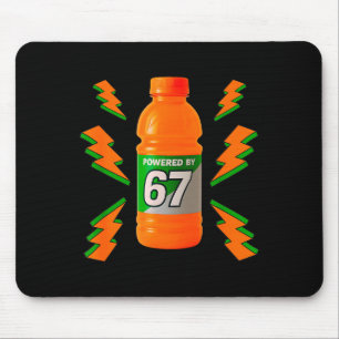Angetrieben von 67 Aura Energie Lustig 6 7 Meme Se Mousepad
