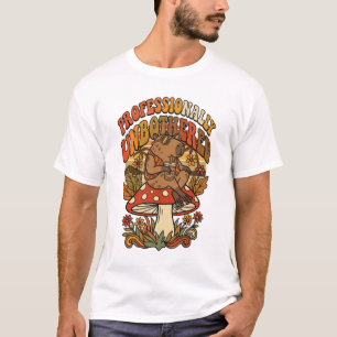 Angetrieben von Angst & Kaffee Lustiger Opossum T-Shirt