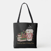 Angetrieben von Büchern & Feiertagsbrause | Gemütl Tasche (Rückseite)