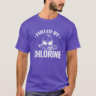 Angetrieben von Chlor Schwimmsport-Trainingsfamili T-Shirt