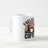 Angetrieben von Coffee Retro Camp Kaffeetasse (Vorderseite Links)