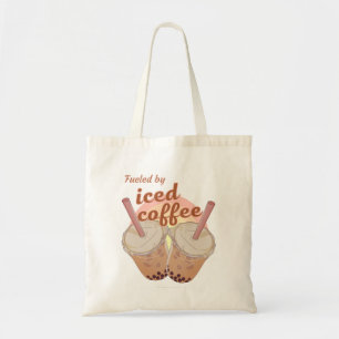 Angetrieben von eisgekühltem Kaffee. Geschenk für Tragetasche