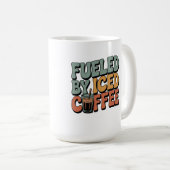 Angetrieben von Eiskaffee Kaffeetasse (VorderseiteRechts)