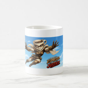 Angetrieben von Espresso. Angefeuert von Gerechtig Kaffeetasse