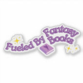 Angetrieben von Fantasy-Büchern Aufkleber (Vorderseite)