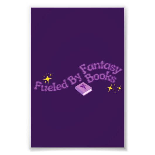 Angetrieben von Fantasy-Büchern Fotodruck (Vorne)