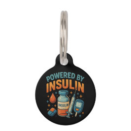 Angetrieben von Insulin Diabetes Awareness Funny Z Haustiermarke
