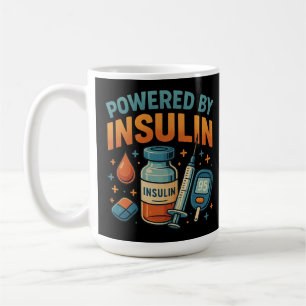Angetrieben von Insulin Diabetes Awareness Funny Z Kaffeetasse