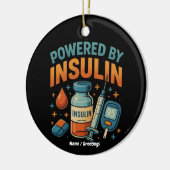 Angetrieben von Insulin Diabetes Awareness Funny Z Keramik Ornament (Links)