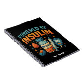 Angetrieben von Insulin Diabetes Awareness Funny Z Notizblock (Rechte Seite)