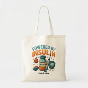 Angetrieben von Insulin Diabetes Awareness Funny Z Tragetasche
