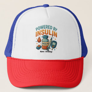 Angetrieben von Insulin Diabetes Awareness Funny Z Truckerkappe