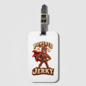 Angetrieben von Jerky Superhero Gepäckanhänger (Vorderseite Vertikal)