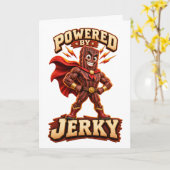 Angetrieben von Jerky Superhero Karte (Gelbe Blume)