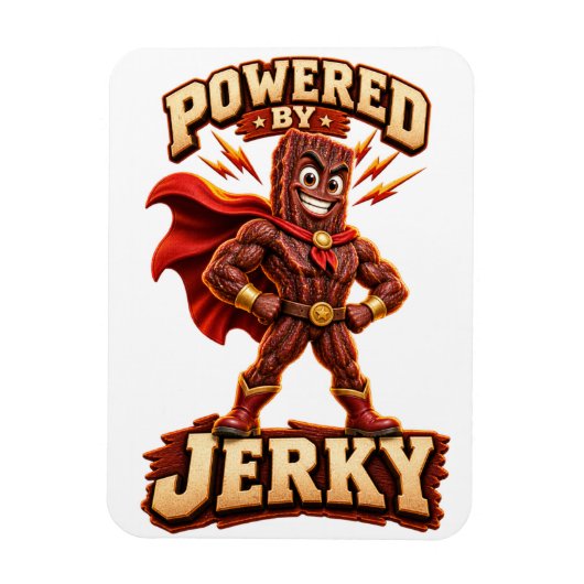 Angetrieben von Jerky Superhero Magnet (Vertikal)