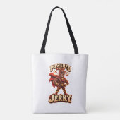 Angetrieben von Jerky Superhero Tasche (Rückseite)