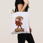Angetrieben von Jerky Superhero Tasche (Von Nahem)