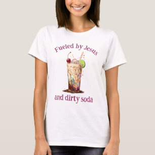 Angetrieben von Jesus und schmutziger Limonade Chr T-Shirt