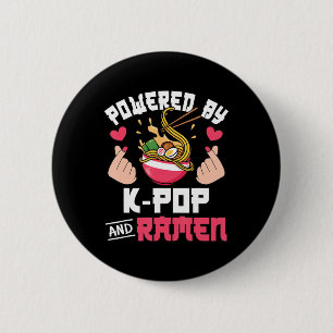 Angetrieben von K-Pop und Ramen Süße Kpop-Musik An Button