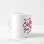 Angetrieben von Kaffee – Good Vibes Tasse (Vorderseite Links)